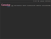 Tablet Screenshot of conceiveplus.com